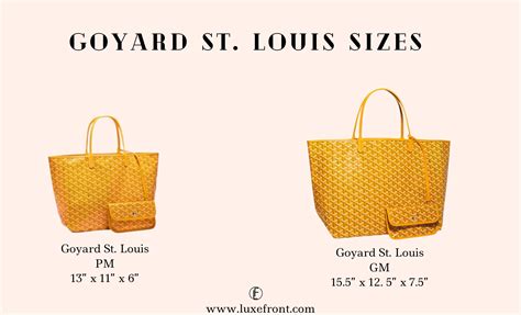 goyard tote bag with zipper|goyard artois size comparison.